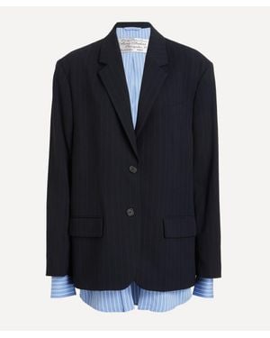Acne Studios Layered Suit Jacket - Blue
