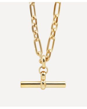 Tilly Sveaas 18Ct-Plated Giant T-Bar Watch Chain Necklace - Metallic