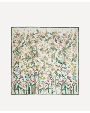 Liberty Silk Tree Trellis 90X90 Silk Scarf - Metallic