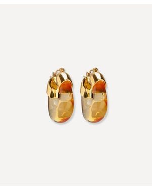 Lizzie Fortunato Mini-Plated Organic Hoop Earrings - White