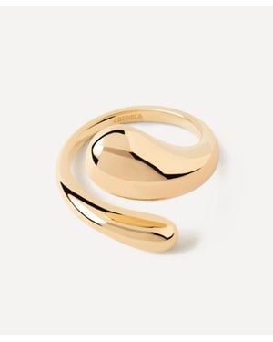 Pdpaola 18Ct-Plated Orbit Ring - Metallic