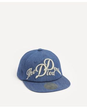 Kapital Logo Embroidered Denim Baseball Cap - Blue