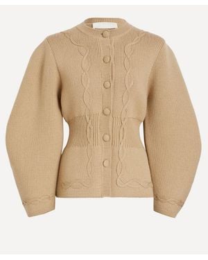 D'Estree Adrian Buttoned Cardigan - Natural