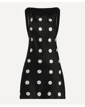 Reformation Jonelle Silk Mini Dress - Black