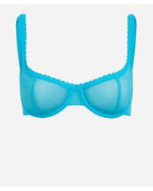 Fruity Booty Moss Mesh Bra - Blue