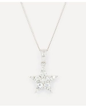 Kojis 18Ct Diamond Star Pendant Necklace - White