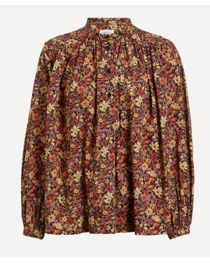 Liberty Tana Lawn Boho Shirt - Brown