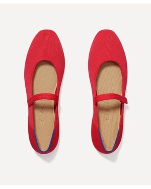Rothy's The Square Mary Janes - Red