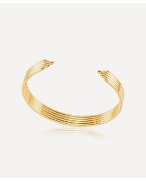 Rachel Jackson 18Ct-Plated Lifestream Statement Bangle Bracelet - Metallic