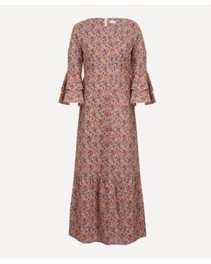Liberty Tana Lawn Cotton Gala Dress - Pink