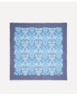 Liberty Glastonbury Modal-Cashmere Scarf 140 - Blue