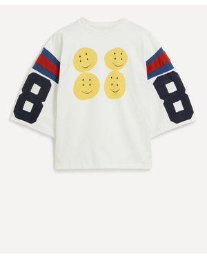Kapital Oversized Jersey Football T-Shirt - White