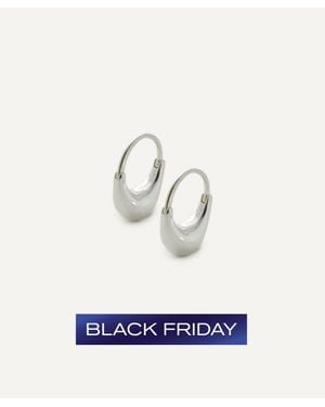 Otiumberg Sterling Roscida Drop Hoop Earrings - Blue