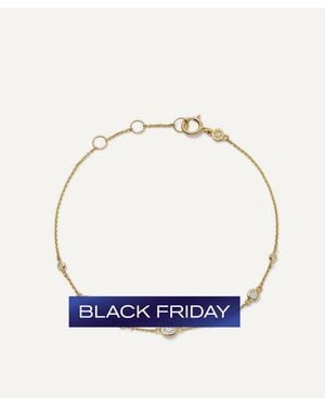 Astley Clarke 14Ct Atomic Diamond Station Bracelet - Blue