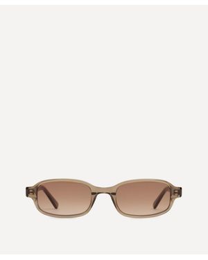 DMY STUDIOS Margot Rectangle Sunglasses - Natural