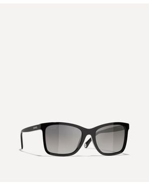 CHANEL Rectangle Sunglasses - Black