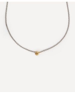 Otiumberg Long Mixed Metal Link Up Pendant Necklace - Natural