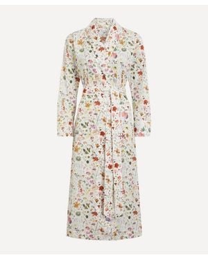 Liberty Tana Lawn Cotton Robe - White