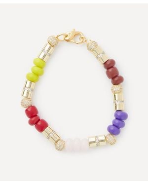 Joolz by Martha Calvo 14Ct-Plated Colore Bead Bracelet - Pink