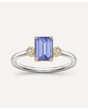 Dinny Hall 14Ct Tanzanite And Diamond Ring - Blue