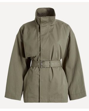 FRAME The Short Field Trench Coat - Green