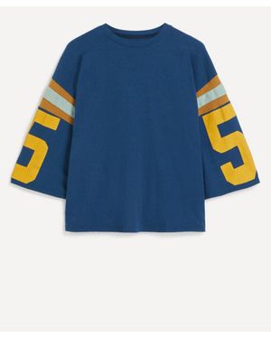 Kapital Oversized Jersey Football T-Shirt - Blue