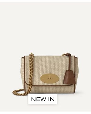 Mulberry Lily Raffia Crossbody Bag - Natural
