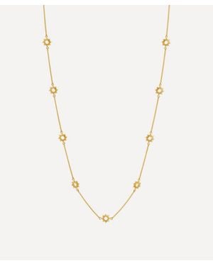 Rachel Jackson 22Ct-Plated Long Eternal Sun Necklace - Natural