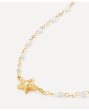 Gigi Clozeau 18Ct Etoile Classic Star Bead Necklace - Natural