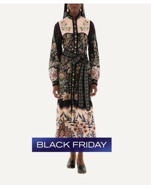 FARM Rio Marvelous Garden Maxi Dress - Black