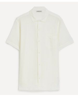 YMC Malick Seersucker Short-Sleeve Shirt - White