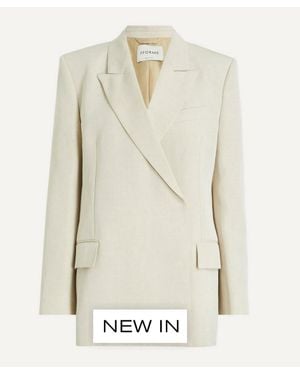 FFORME Winslow Double-Breasted Blazer - Natural