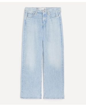 Rag & Bone Miramar Saige Relaxed Straight Trousers - Blue