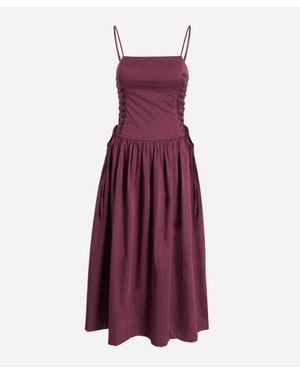 Damson Madder Angelina Midi Dress - Purple