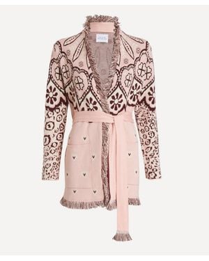 Hayley Menzies Dalton Jacquard Cardigan - Pink
