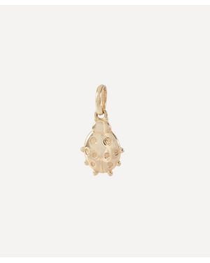 Liberty 9Ct Wish Me Luck Ladybird Pendant - White