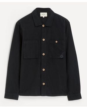 Folk Anniversary Patch Overshirt - Black