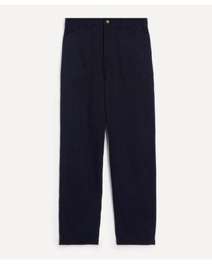 FRIZMWORKS Army Denim Fatigue Pants - Blue