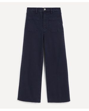 FRAME The Anchor High-Rise Wide Jeans - Blue