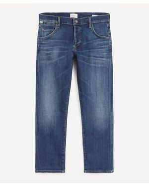 Citizens of Humanity Emerson Slim-Fit Cropped Boyfriend Jeans - Blue