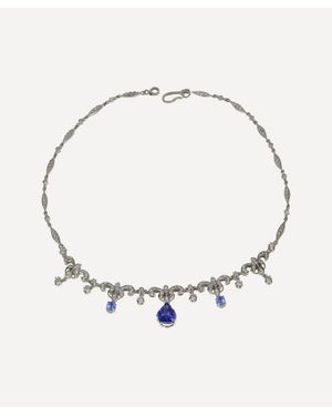 Kojis Tanzanite And Diamond Necklace - Natural