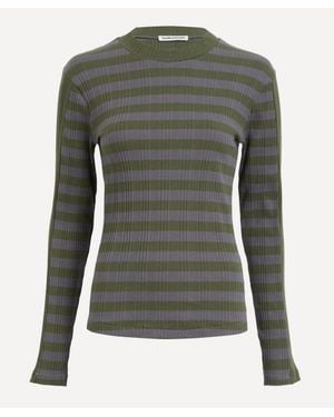 YMC High Rains-Stripe Top - Green