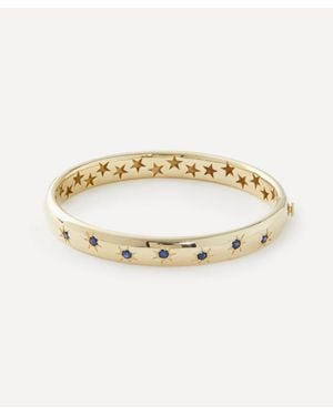Liberty 9Ct Ianthe Star Luxury Sapphire Bangle Bracelet - Metallic