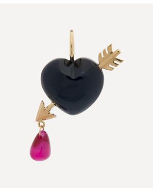 Rachel Quinn 14Ct Cupid's Arrow Onyx Charm - Blue