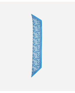 Liberty Mitsi Ribbon Silk Scarf 15X100 - Blue
