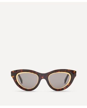 Loewe Mini Anagram Cat-Eye Sunglasses - Multicolour