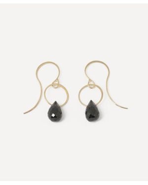 Melissa Joy Manning 14Ct Onyx Single Drop Earrings - White