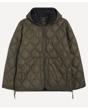 Taion Military Hooded Zip Down Jacket - Green