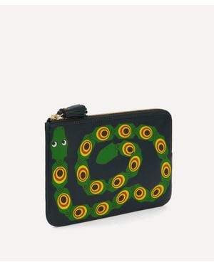 Anya Hindmarch Snake Zip-Fastening Pouch - Green