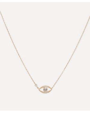 Celine Daoust 14Ct Diamond Eye Chain Necklace - Natural